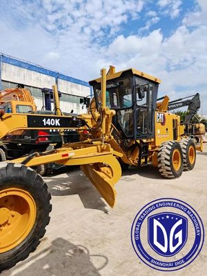 140k Caterpillar Digunakan Grader Mesin hidrolik yang kuat