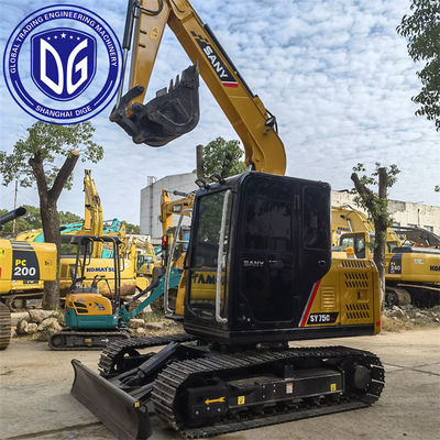 Sany SY75C 7.5 Ton Digunakan Crawler Excavator Dengan Advanced Cooling System
