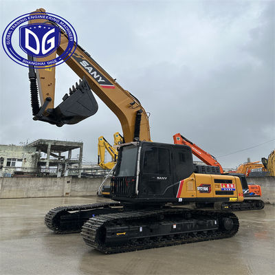 Digunakan Sany SY215 21,5Ton Crawler Excavator dengan konsumsi bahan bakar rendah mesin