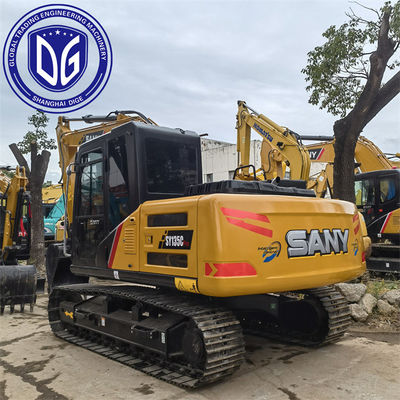 Sy135 13,5 Ton Digunakan SANY Excavator Dengan Kapasitas Pendingin yang Ditingkatkan