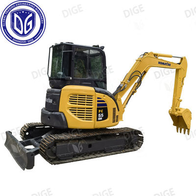 Komatsu PC55 Hydraulic Excavator 4D88E-6 Model Mesin Dan Konstruksi yang awet Untuk Pekerjaan Berat