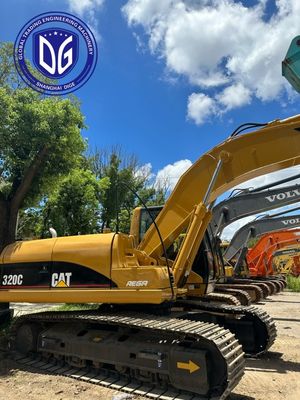 Mesin Torsi Tinggi 320C Digunakan Caterpillar 20t Excavator Dengan Sistem Hidraulik yang Baik