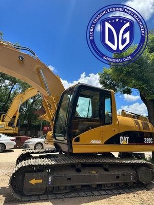 Mesin Torsi Tinggi 320C Digunakan Caterpillar 20t Excavator Dengan Sistem Hidraulik yang Baik