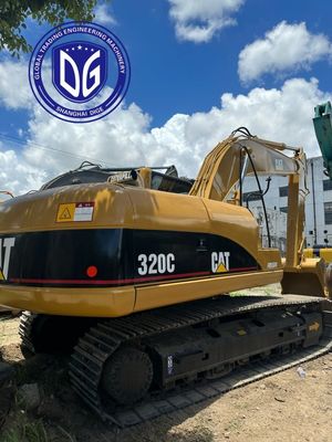 Mesin Torsi Tinggi 320C Digunakan Caterpillar 20t Excavator Dengan Sistem Hidraulik yang Baik
