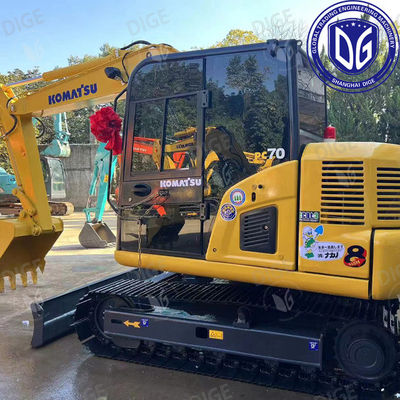 Mesin berat yang tahan lama,excavator PC70 yang digunakan dengan sistem hidrolik canggih