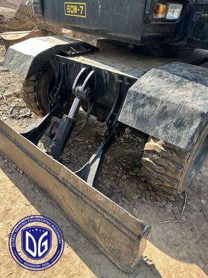 Asal Korea 60W-7 Digunakan Hyundai Wheel Excavator 60W-7 Wheel Excavator bekas Hyundai Excavator 60W-7