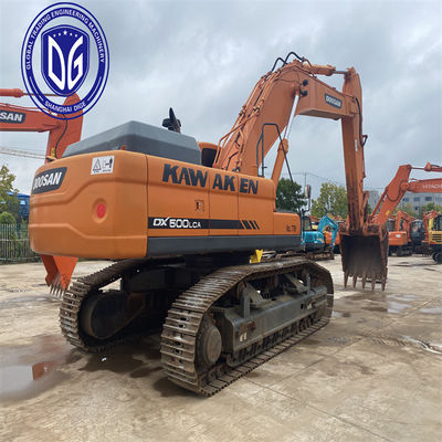 Digunakan Doosan DX500 50 Ton Excavator Dengan Kontrol yang Tepat atas Penggalian