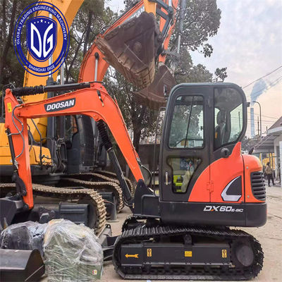 Aman dan stabil DX60 Digunakan Doosan 6 Ton Excavator Digunakan Mini dengan sepenuhnya ditingkatkan