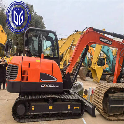 Aman dan stabil DX60 Digunakan Doosan 6 Ton Excavator Digunakan Mini dengan sepenuhnya ditingkatkan