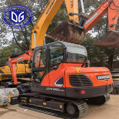 Aman dan stabil DX60 Digunakan Doosan 6 Ton Excavator Digunakan Mini dengan sepenuhnya ditingkatkan