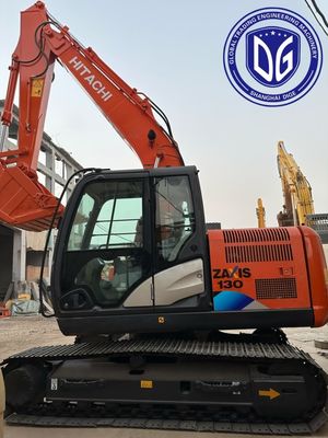 ZX130 Digunakan Hitachi Excavator 13 Ton Crawler Digunakan Excavator 96% Baru