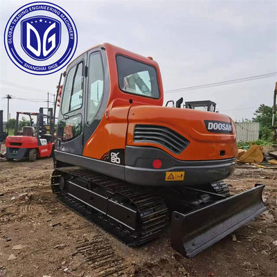 DX80 8 Ton Digunakan Doosan Excavator Mesin Hydraulic Excavator