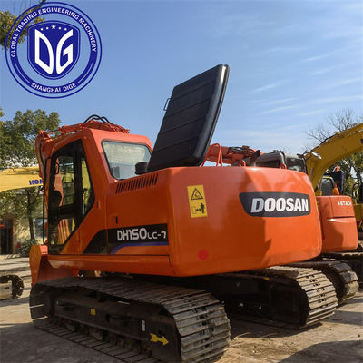 Digunakan Doosan DH150-7 Crawler Excavator, 15 Ton Kualitas Baik Hydraulic Excavator Dijual