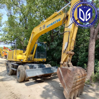 Asal Jepang PC150W Digunakan Komatsu Wheel Excavator PC150W Excavator Komatsu Hydraulic Excavator PC150W