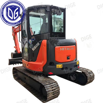 ZX55 5,5 Ton Digunakan Hitachi Excavator Sangat kompeten Operasi tugas ringan