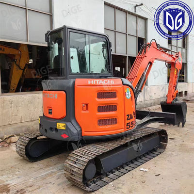 ZX55 5,5 Ton Digunakan Hitachi Excavator Sangat kompeten Operasi tugas ringan