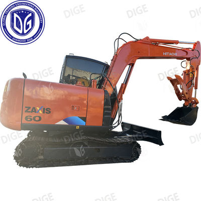 ZX60 6 Ton Digunakan Hitachi Excavator Dengan Komponen Berkualitas Tinggi