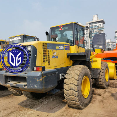 Loader ujung depan Komatsu Loader bekas WA320-5 Asli Penghematan Tenaga Kerja Stok terbatas