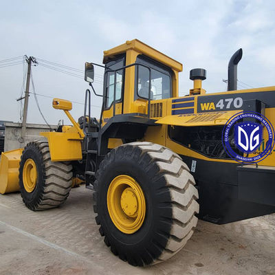 Komatsu WA470-3 Pemuat Bagian Depan Peralatan Konstruksi Untuk Teknik Pertambangan Besar