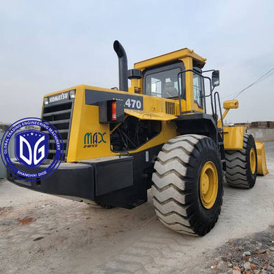 Komatsu WA470-3 Pemuat Bagian Depan Peralatan Konstruksi Untuk Teknik Pertambangan Besar