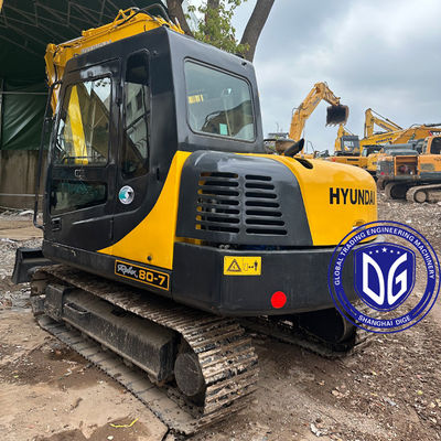 Digunakan Hyundai 80-7 8Ton Excavator kecil Crawler dan Hydraulic Excavator Dalam kondisi baik