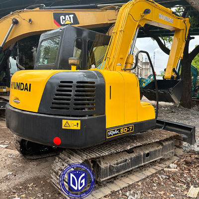 Digunakan Hyundai 80-7 8Ton Excavator kecil Crawler dan Hydraulic Excavator Dalam kondisi baik
