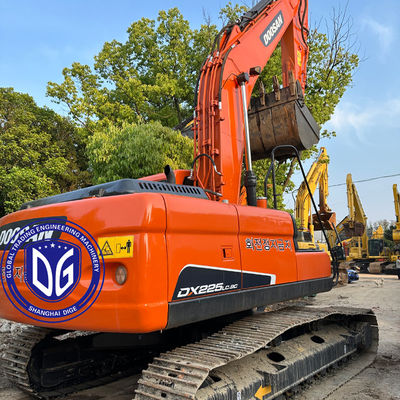 Original digunakan Doosan DX225 22,5Ton Baru Datang Excavator dengan kontrol presisi