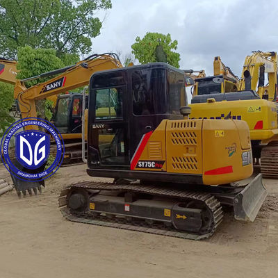Digunakan Sany SY75C 7.5Ton Excavator kecil Dalam kondisi baik dan siap untuk dijual