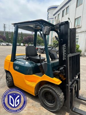 3t 8FDA30 Toyota bekas Forklift Mesin hidrolik Forklift bekas yang kuat