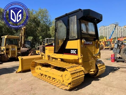D5C Digunakan Caterpillar Dozer Buldoser Hydraulic Dengan Kekuatan Luar Biasa