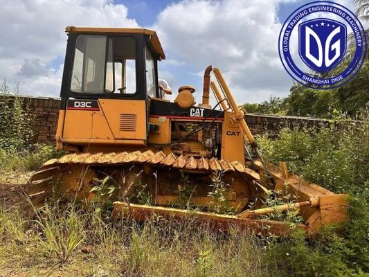 Caterpillar CAT D3C Bulldozer asli yang digunakan dengan konsumsi bahan bakar yang efisien