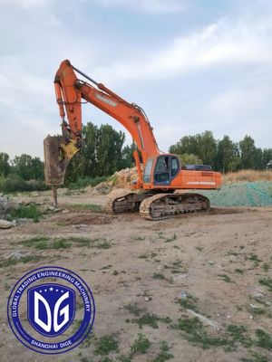 Digunakan Doosan DX500LC 50 Ton Excavator Dengan Kontrol yang Tepat atas Penggalian
