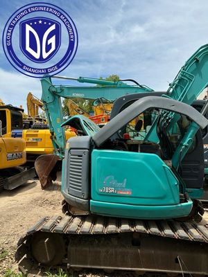 Sk75SR Bermanuver Digunakan Kobelco 7.5 Ton Excavator Serbaguna Untuk Konstruksi