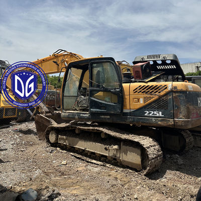 Hyundai 225 asli 22,5 Ton Hydraulic Excavator, Kondisi baik, dijual sekarang