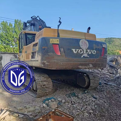 Teknologi pengurangan kebisingan Excavator Crawler 48Ton Volvo EC480 asli yang digunakan