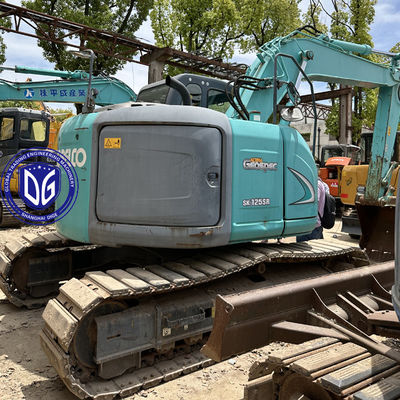 SK125 12,5Ton Kobelco Digunakan Crawler Excavator Asal dari Jepang Kinerja yang sangat baik