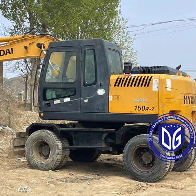 Splendid Digunakan Hydraulic Excavator Hyundai 150W Wheel Excavator Di Stok Dijual Sekarang