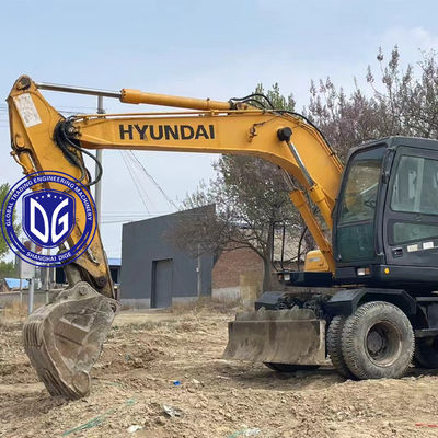 Splendid Digunakan Hydraulic Excavator Hyundai 150W Roda Excavator Traksi Superior