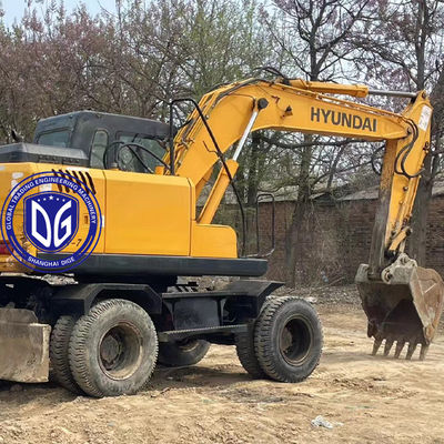 Splendid Digunakan Hydraulic Excavator Hyundai 150W Wheel Excavator Di Stok Dijual Sekarang