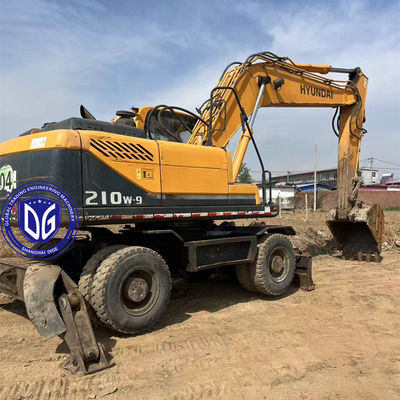 Hyundai 210W-9 21Ton bekas Excavator Roda, Asal dari Korea, Tersedia Sekarang