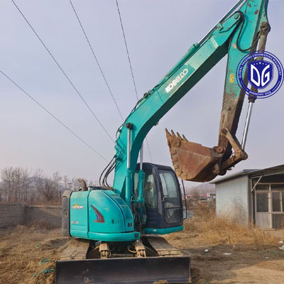 Digunakan Kobelco SK135 13,5Ton Crawler Excavator Kondisi asli Penanganan beban berat