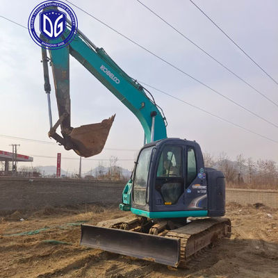 Digunakan Kobelco SK135 13,5Ton Crawler Excavator Kondisi asli Penanganan beban berat