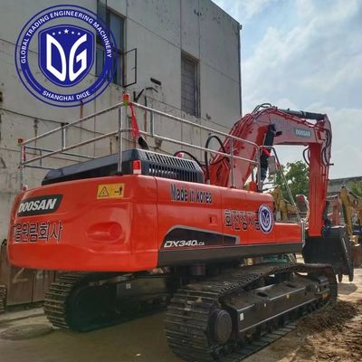 DX340LCA 34t Digunakan Doosan Excavator asli dari Korea dengan lengan yang kuat