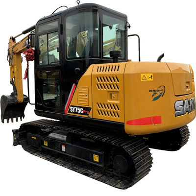 7.5Ton China Brand Excavator Sany SY75 Digunakan Excavator Untuk Dijual Sany Peralatan Konstruksi