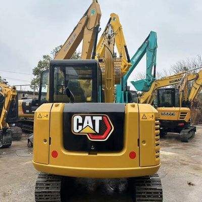 Digunakan Caterpillar Excavator 5.6km / H Kecepatan dan Manuver untuk sibuk situs rekonstruksi perkotaan