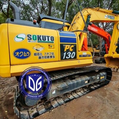 Jepang Digunakan Komatsu Excavator PC130 Hydraulic Excavator 13 Ton Digunakan Excavator dengan 0.5m3 ember