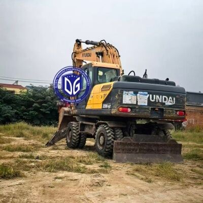 Inggris Digunakan Hyundai 210W-9VS Wheel Excavator untuk Dijual Hot Selling 21Ton Excavator