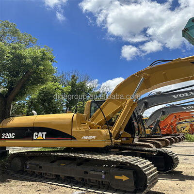 Digunakan Caterpillar 320C 20t Excavator di stok dengan harga terbaik Robust tahan lama Excavator kuat untuk dijual
