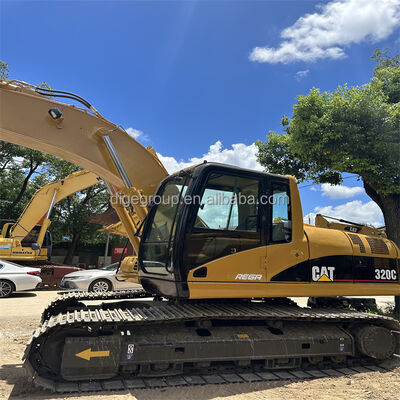 Digunakan Caterpillar 320C 20t Excavator di stok dengan harga terbaik Robust tahan lama Excavator kuat untuk dijual