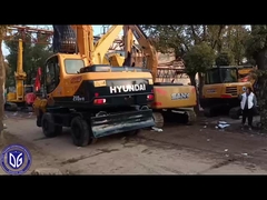 Hyundai 21 Ton Excavator Digunakan 210W-9 Hydraulic Wheel Excavator